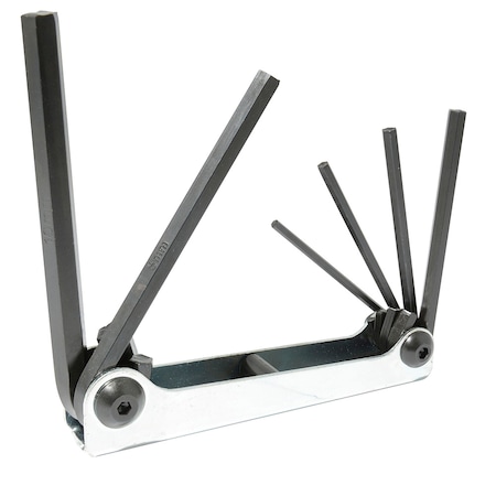 Urrea Metal case folding Metric from 3 mm to 10 mm hex keys 4973